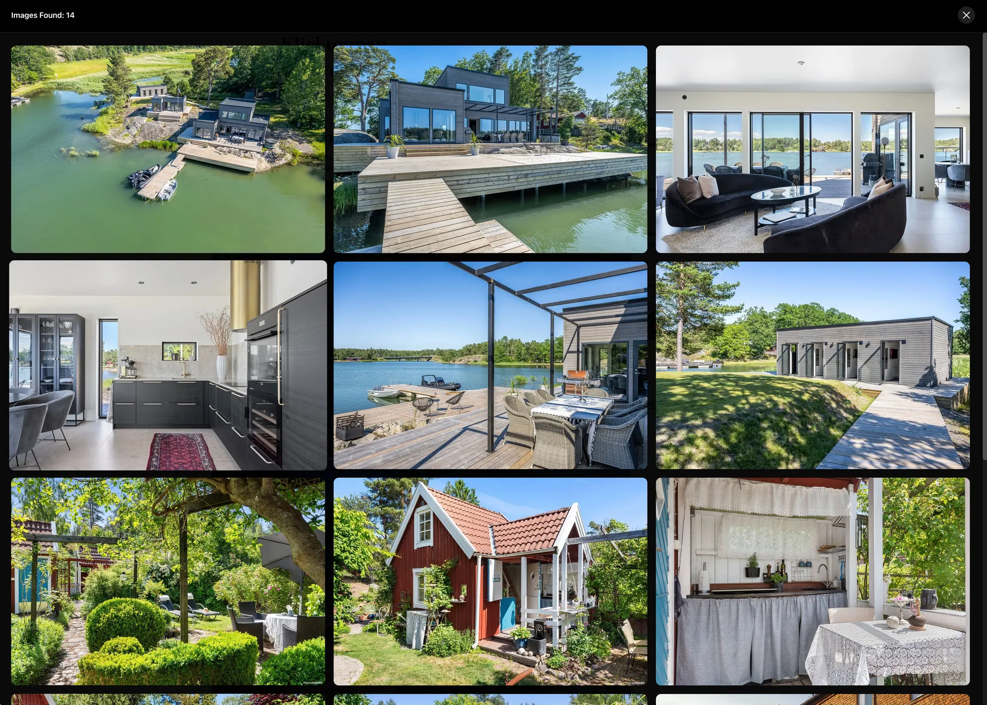 The same page as a grid overlay: 14 photos, nothing else